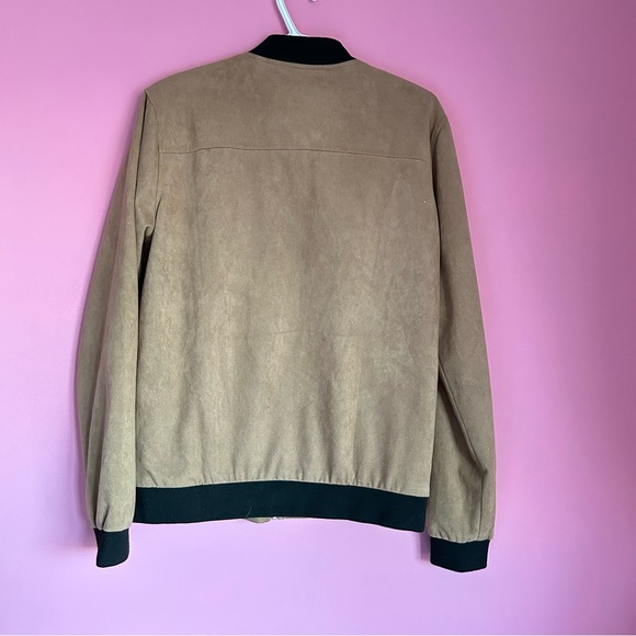 Tan Faux Suede Jacket - Picture 5 of 8